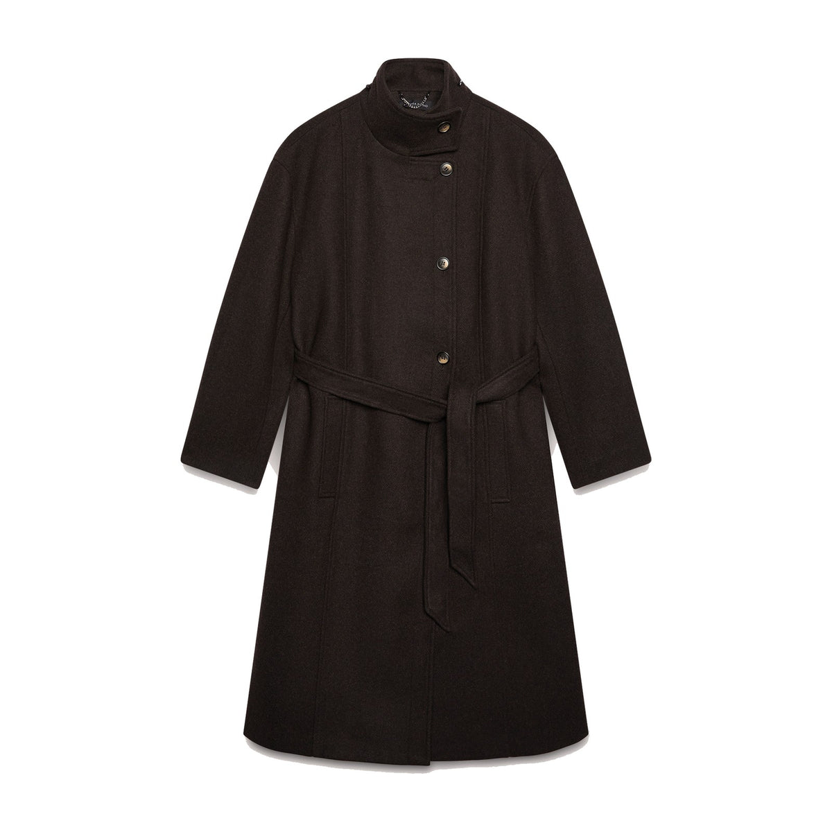 Fiorella Rubino Cappotto misto lana con cintura Donna