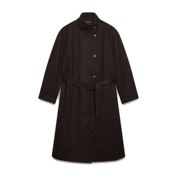 Fiorella Rubino Cappotto misto lana con cintura Donna