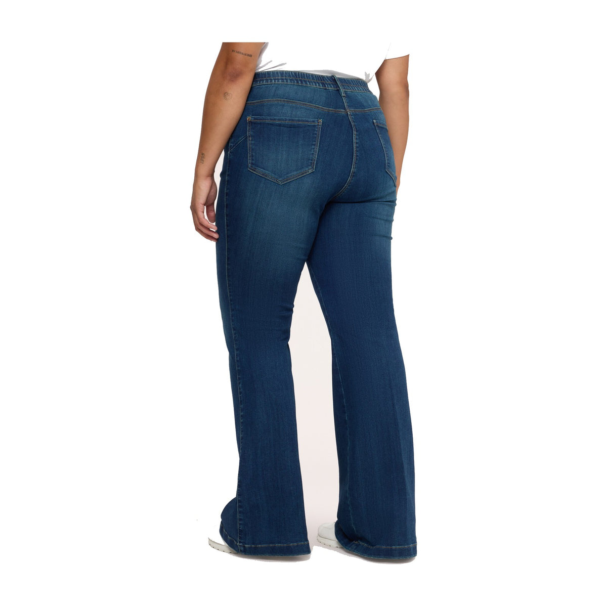 Fiorella Rubino Jean flare lavage bleu Femme
