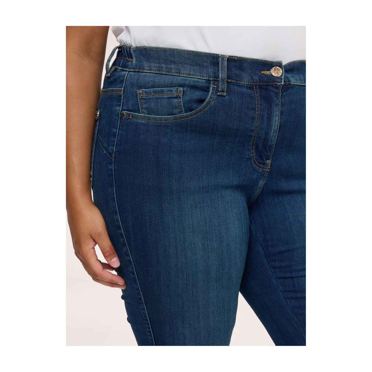 Fiorella Rubino Jean flare lavage bleu Femme