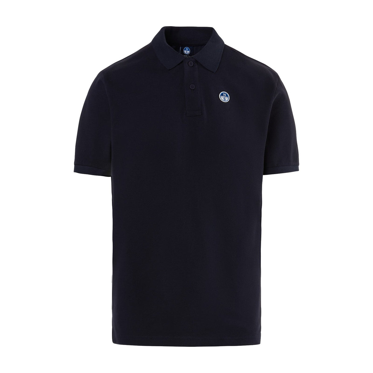 North Sails Polo con patch logo in piqué di cotone Uomo