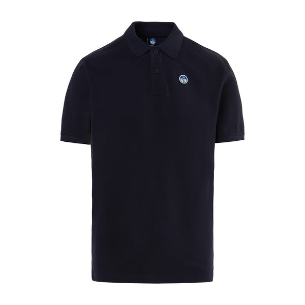 North Sails Polo con patch logo in piqué di cotone Uomo