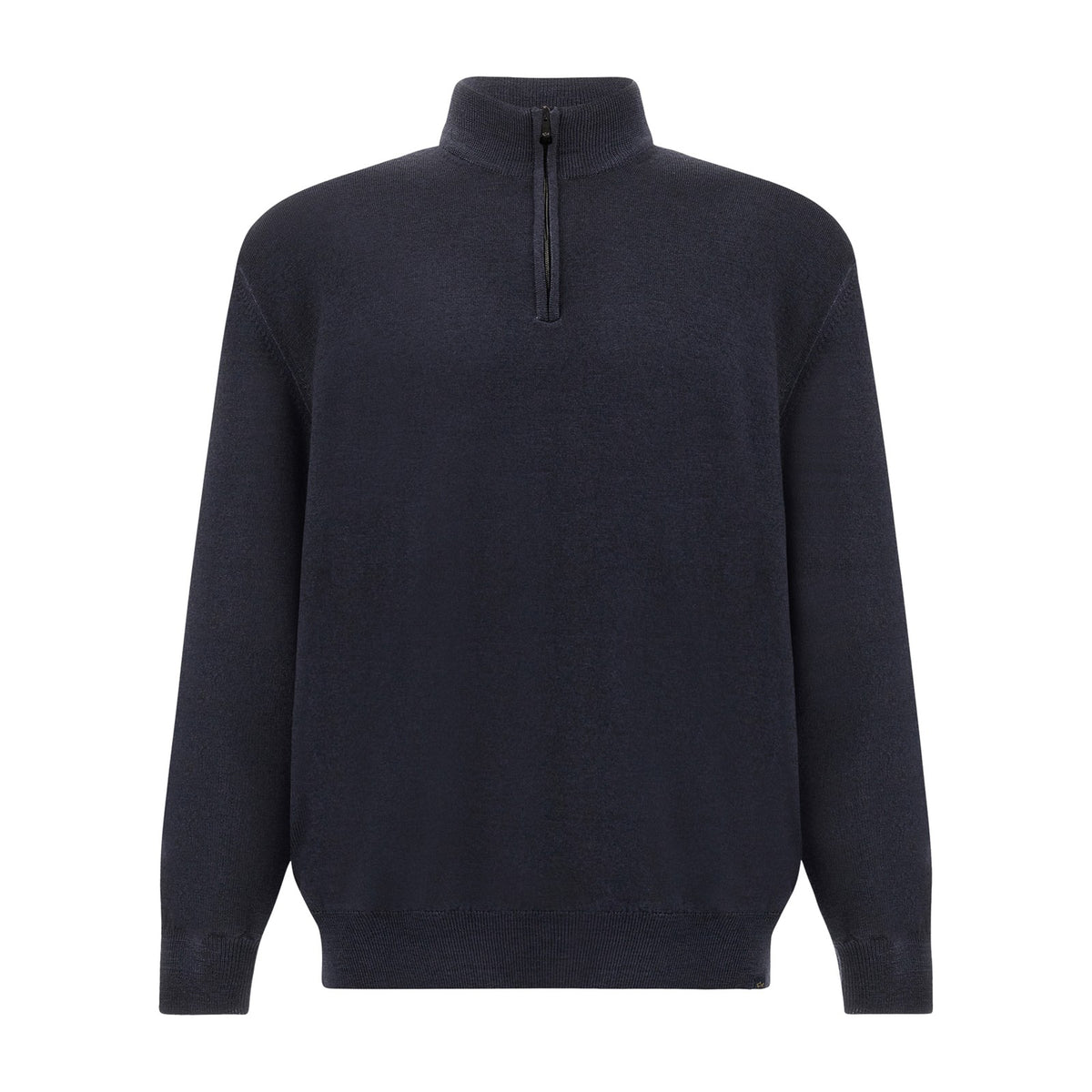 Paul & Shark Maglia mezza zip in lana tinto capo Uomo