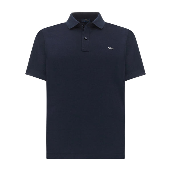 Paul & Shark Polo in cotone Double piqué con Shark Uomo